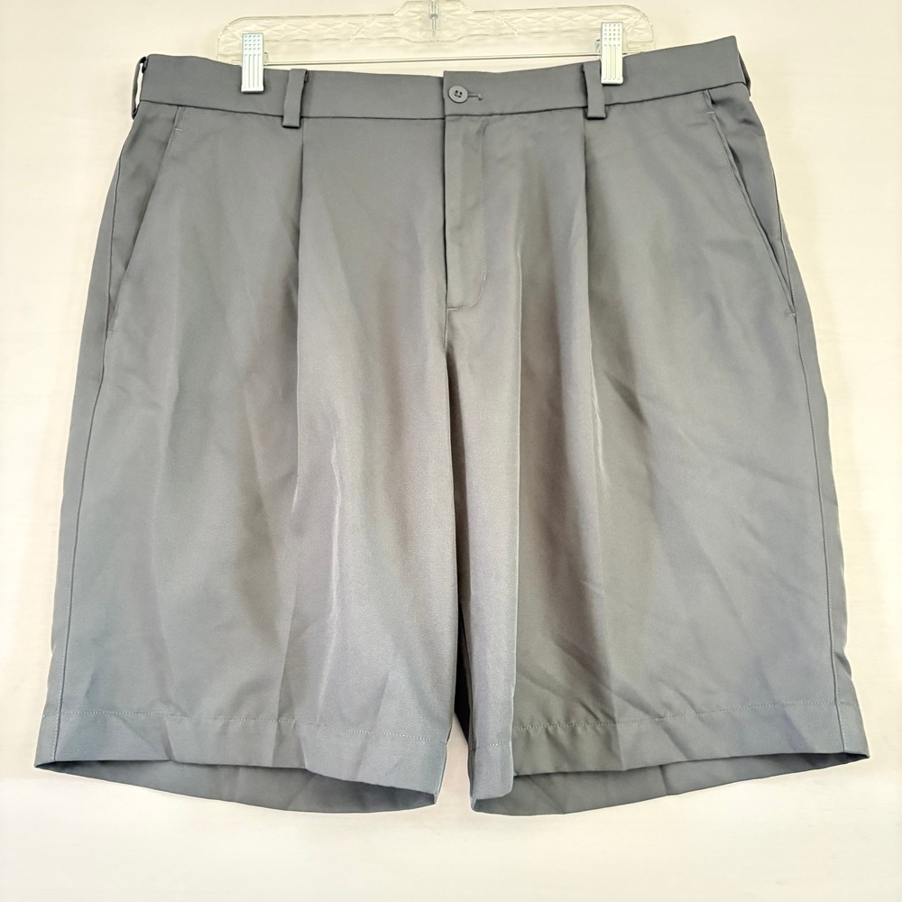 Nike Golf Dri-FIT Pleated Shorts Mens 38 Gray Performance Golfing‎ Casual